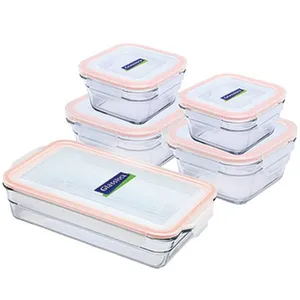 ظرف نگهدارنده گلس لاک مدل GL 1017 مجموعه 5 عددی