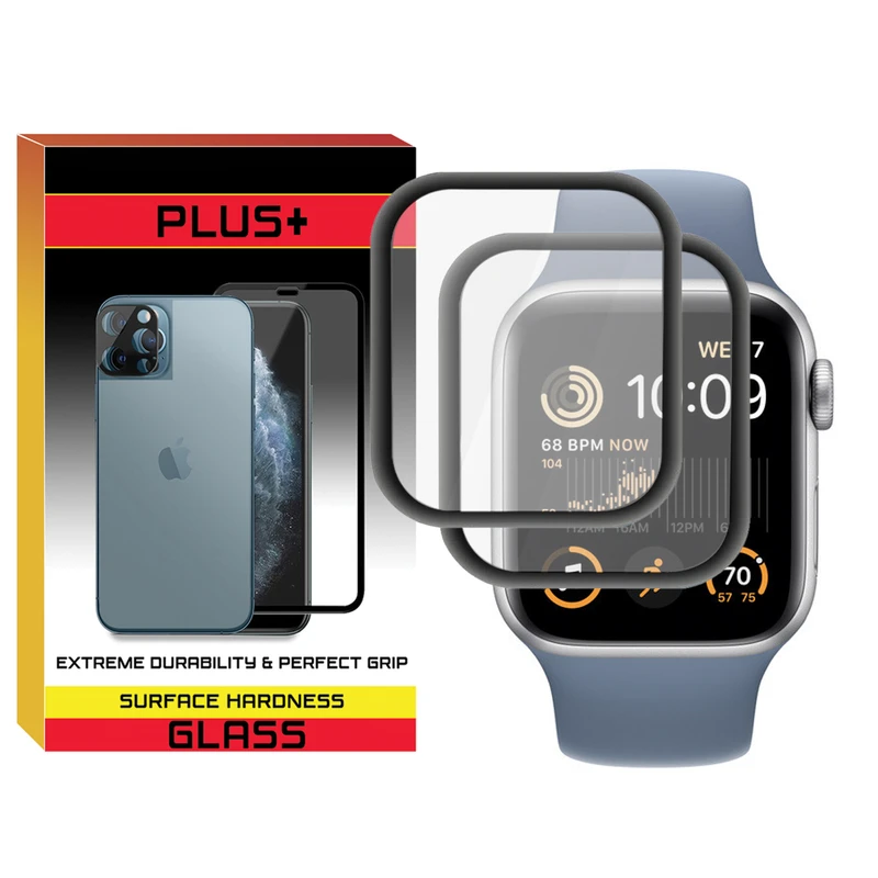 محافظ صفحه نمایش نانو پلاس مدل PMA-PL مناسب برای اپل واچ Series 7 Aluminum 45mm / Series 8 Aluminum 45mm / Series 9 Aluminum 45mm بسته دو عددی