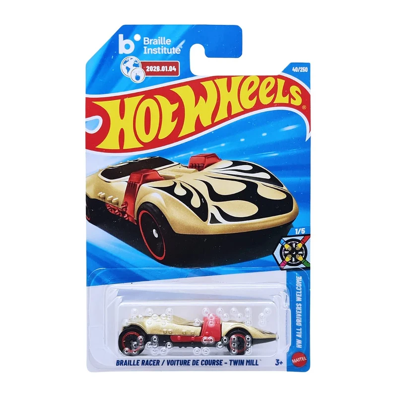 ماشین بازی هات ویلز مدل HW Braille Racer Voiture De Course - Twin Mill