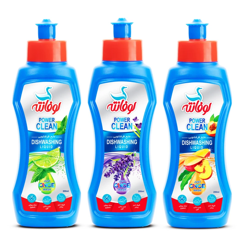 مایع ظرفشویی لوفانته مدل LMLVMP200ML حجم200میلی لیتر مجموعه3عددی