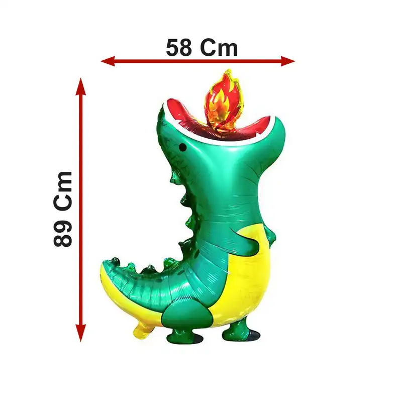 بادکنک فویلی لاکی بالونز مدل دایناسور آتشین کد 1217