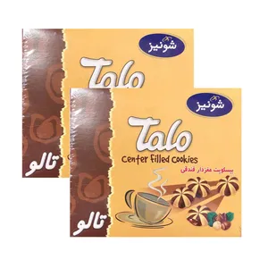 بیسکویت مغزدار فندقی تالو شونیز - 360 گرم بسته 2 عددی