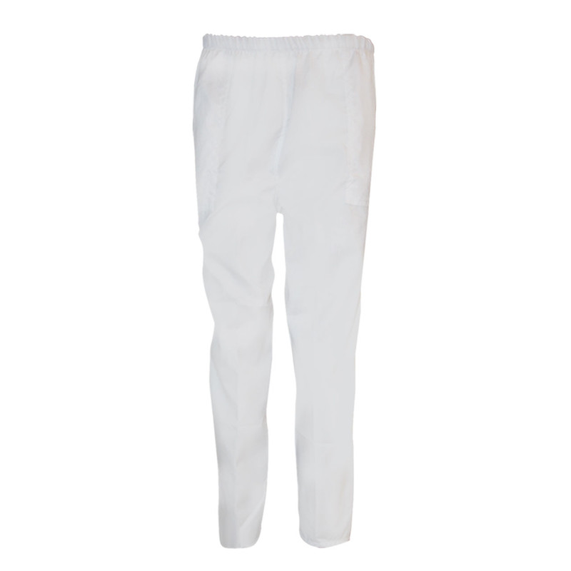 شلوار کار مدل ساده IGD رنگ سفید