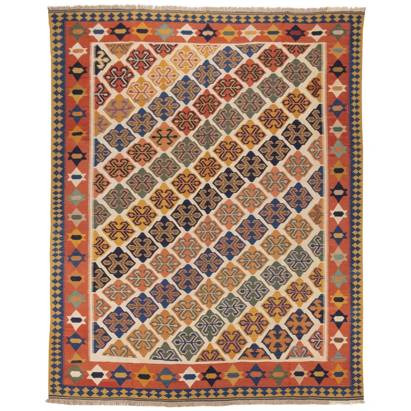 گلیم دستباف هشت و نیم متری سی پرشیا کد 171684