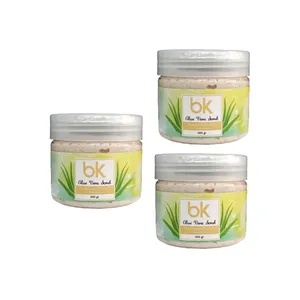 	 اسکراب لایه بردار پوست بی کی مدل آلوئه ورا حجم 200 میلی لیتر مجموعه 3 عددی