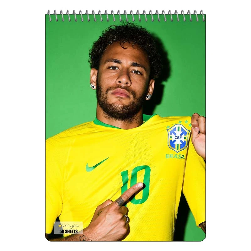 دفتر نقاشی 50 برگ سیمی کارنیکا طرح نیمار Neymar کد 22880