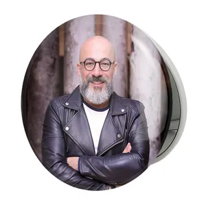 آینه جیبی خندالو طرح امیر آقایی مدل تاشو کد 6334 