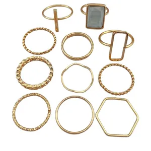 انگشتر زنانه مدل R4181 مجموعه 11 عددی