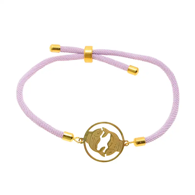 دستبند زنانه دلنار گالری مدل آسانسوری کنفی نماد ماه تولد اسفند