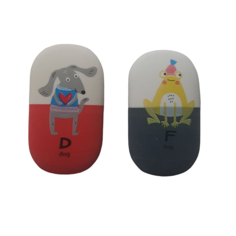 پاک کن مدل حروف الفبای حیوانات بسته 2عددی