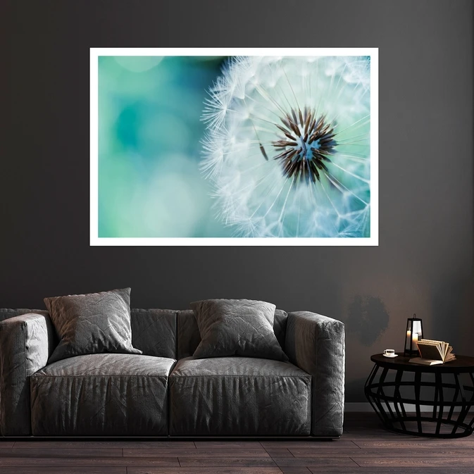 تابلو بکلیت طرح طبیعت و قاصدک مدل قاب شاسی W-s8537