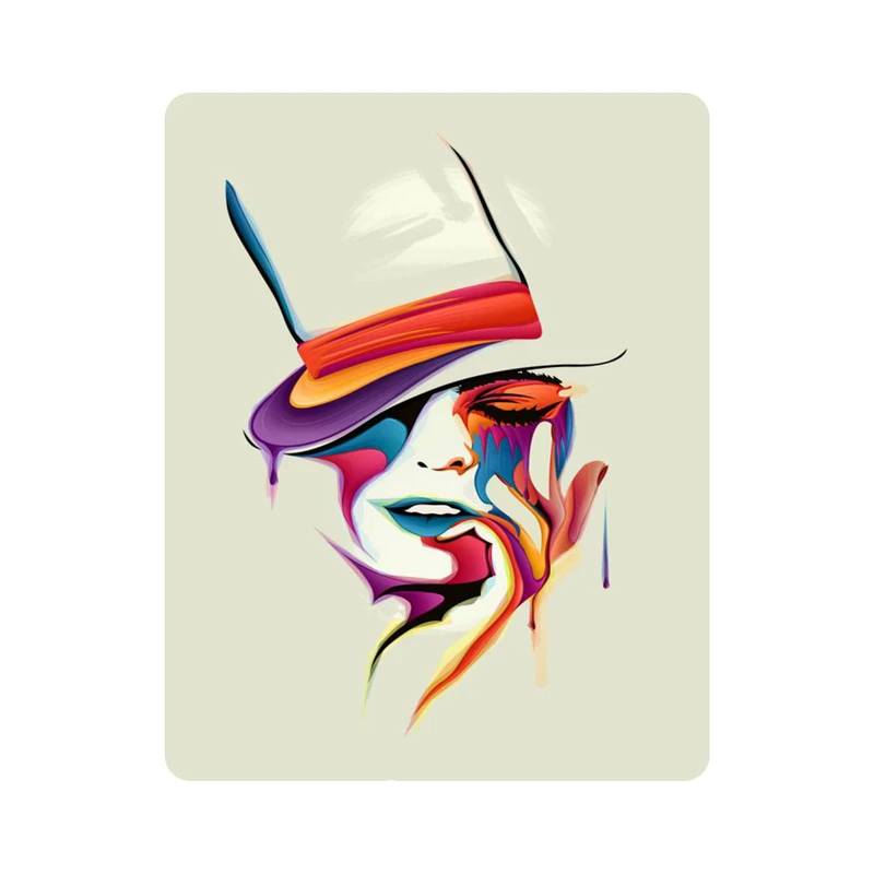 ماوس پد اطلس آبی طرح انتزاعی دختر مدل T1260