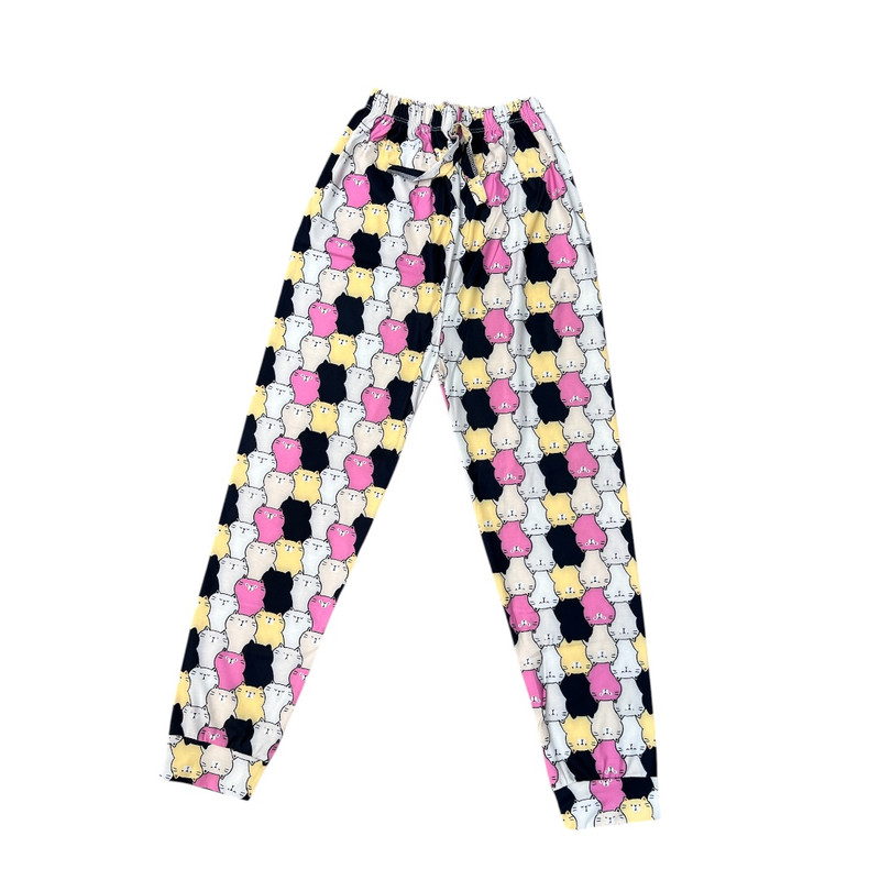 ست تی شرت و شلوار زنانه مدل گربه ای