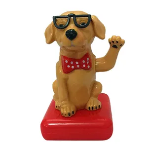 عروسک خورشیدی طرح سگ عینکی کد 306