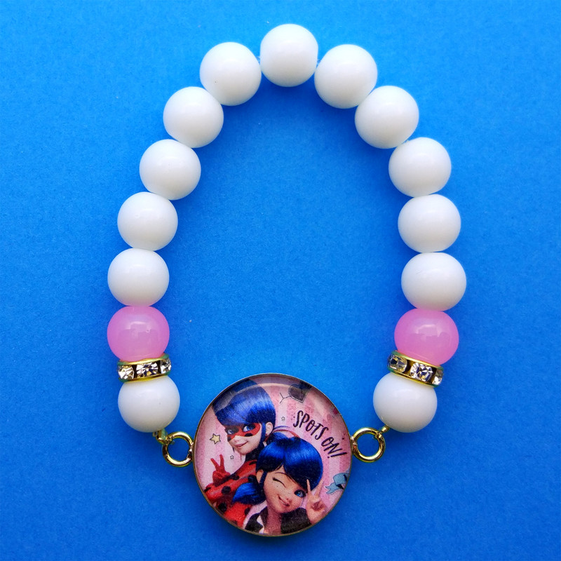 دستبند طرح دختر کفشدوزکی کد 130