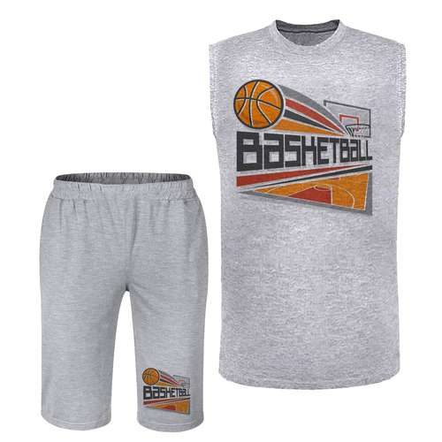ست تاپ و شلوارک مردانه مدل بسکتبال  کد BA 520 T