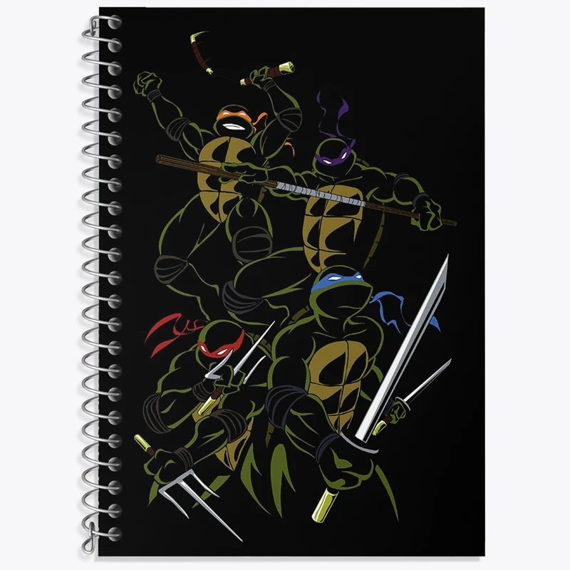 دفتر نت موسیقی 50 برگ خندالو طرح لاکپشت های نینجا کد N2075