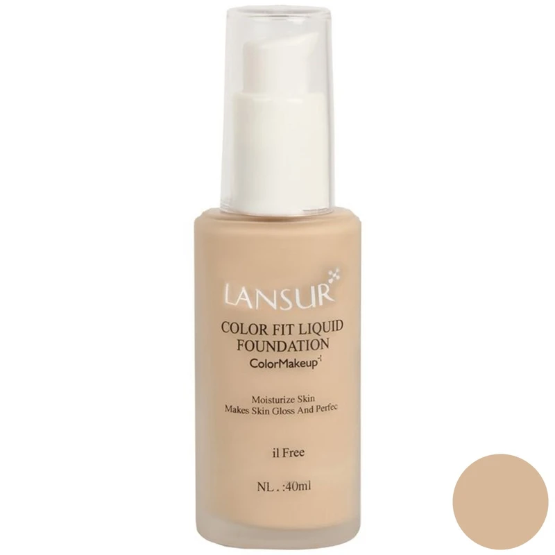 کرم پودر  لنسور سری Oil Free شماره 04