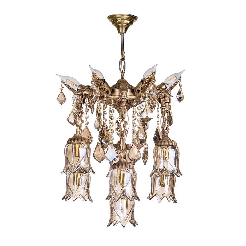 لوستر چشمه نور 13 شعله کد C2745/13-A