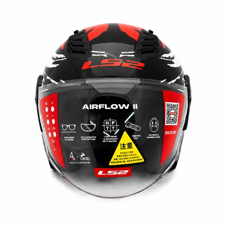 کلاه کاسکت بدون فک ال اس تو مدل Airflow II