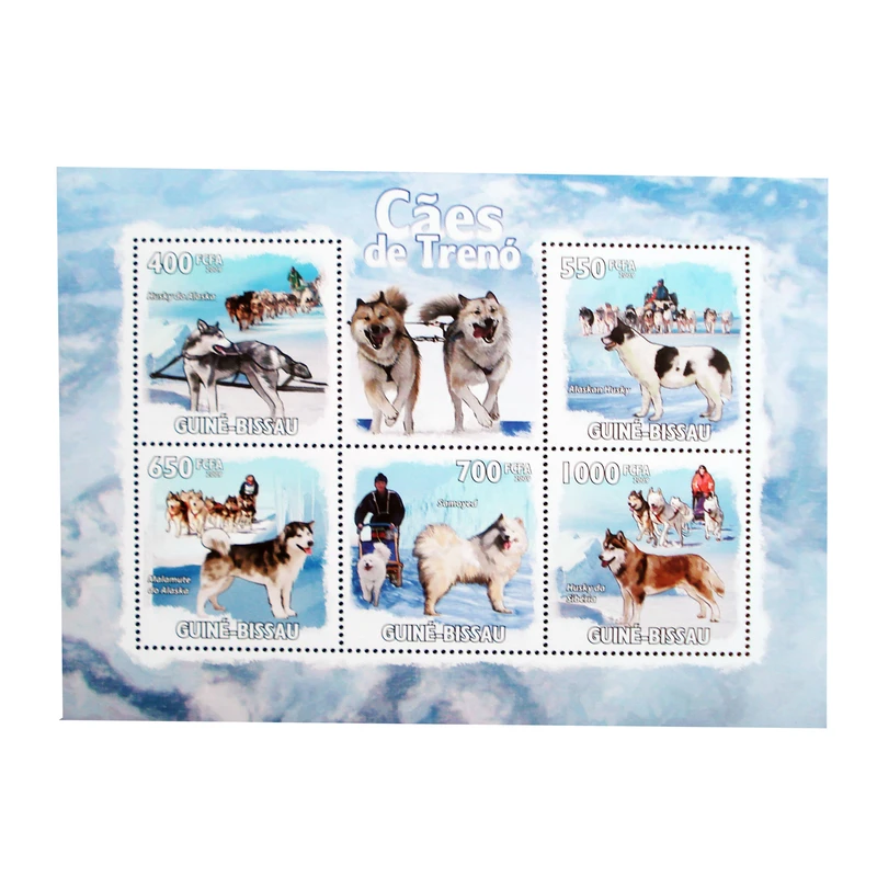 تمبر یادگاری مدل DOGS کد F-984 مجموعه 5 عددی