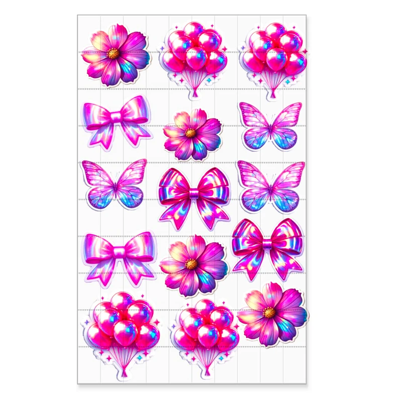 برچسب مدل بادکنک وگل و پاپیون کد66