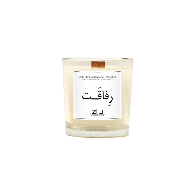 شمع لیوانی معطر شمع زیلو مدل رفاقت با رایحه وانیل زمان اتمام 35 ساعت