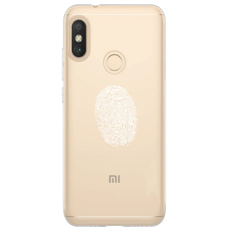کاور مگافون طرح اثر انگشت مدل C62-W مناسب برای گوشی موبایل شیائومی Mi A2 / Mi 6X