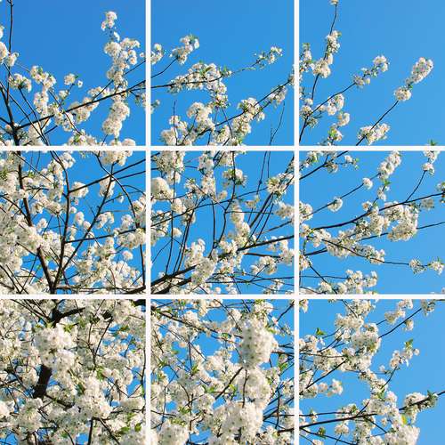 تایل سقفی آسمان مجازی مدل SK-429-3x3 سایز 60x60 مجموعه نه عددی