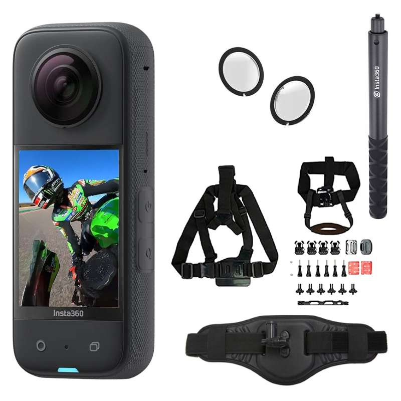 دوربین فیلم برداری ورزشی اینستا 360 مدل INSTA360 X3 به همراه لوازم جانبی دوربین فیلم برداری ورزشی اینستا 360 مدل INSTA360 X3 به همراه لوازم جانبی