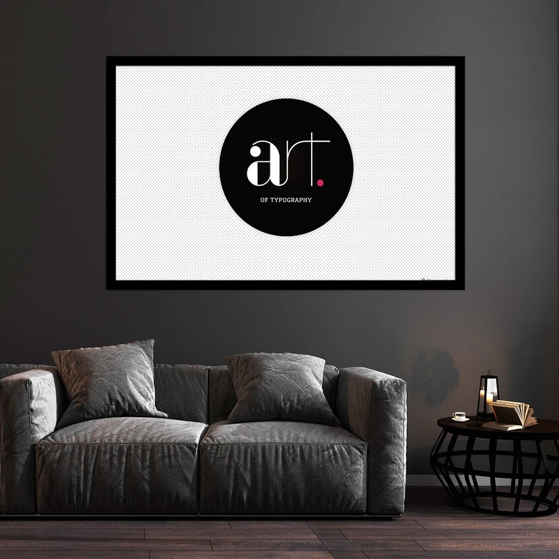 تابلو بکلیت طرح هنر تایپوگرافی مدل B-S5746