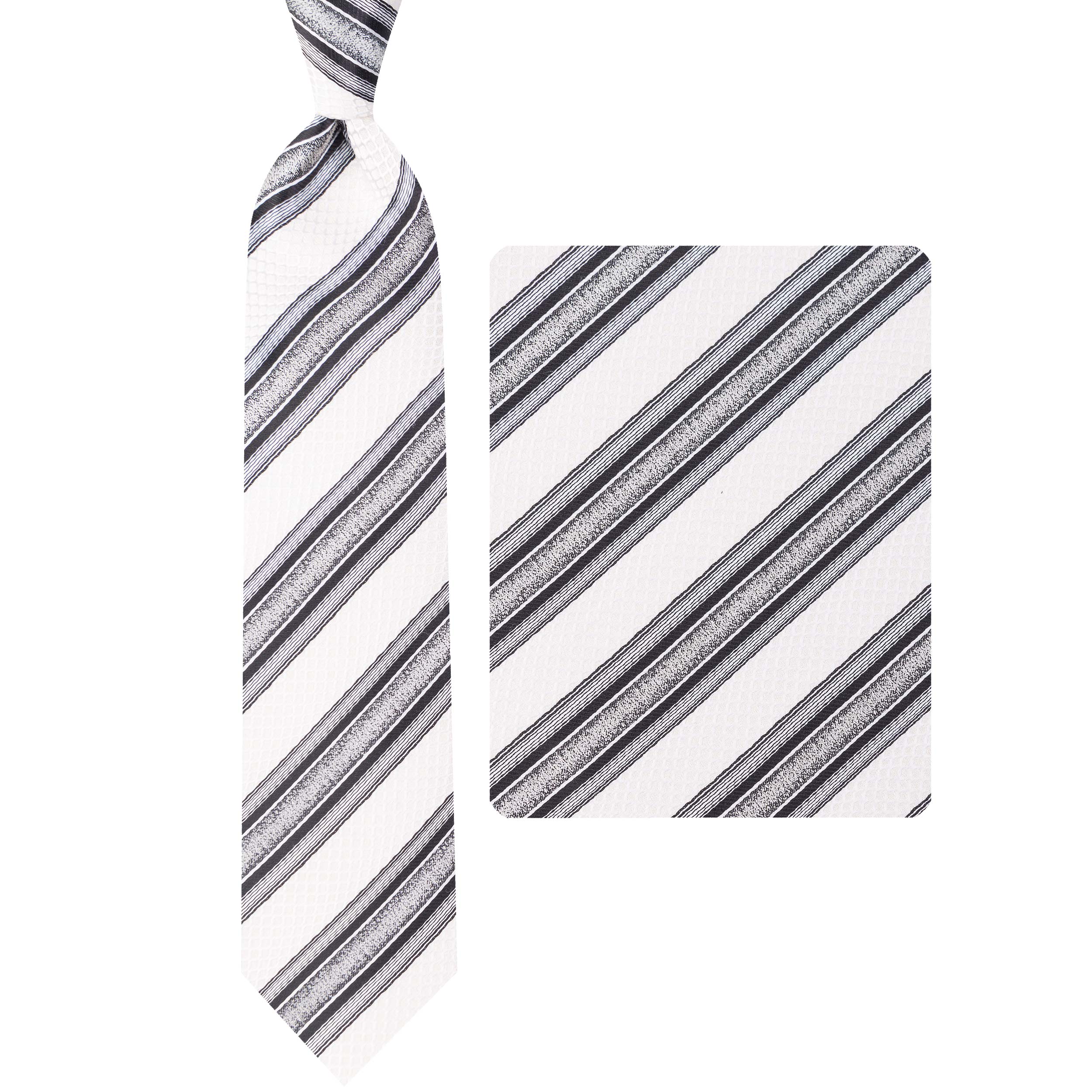 ست کراوات و دستمال جیب مردانه مدل GF-ST2158-GR