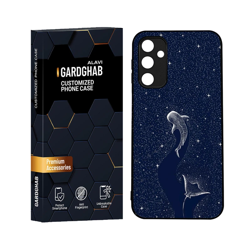 کاور گارد قاب علوی مدل دورژله ای هنری مناسب برای گوشی موبایل سامسونگ Galaxy A24