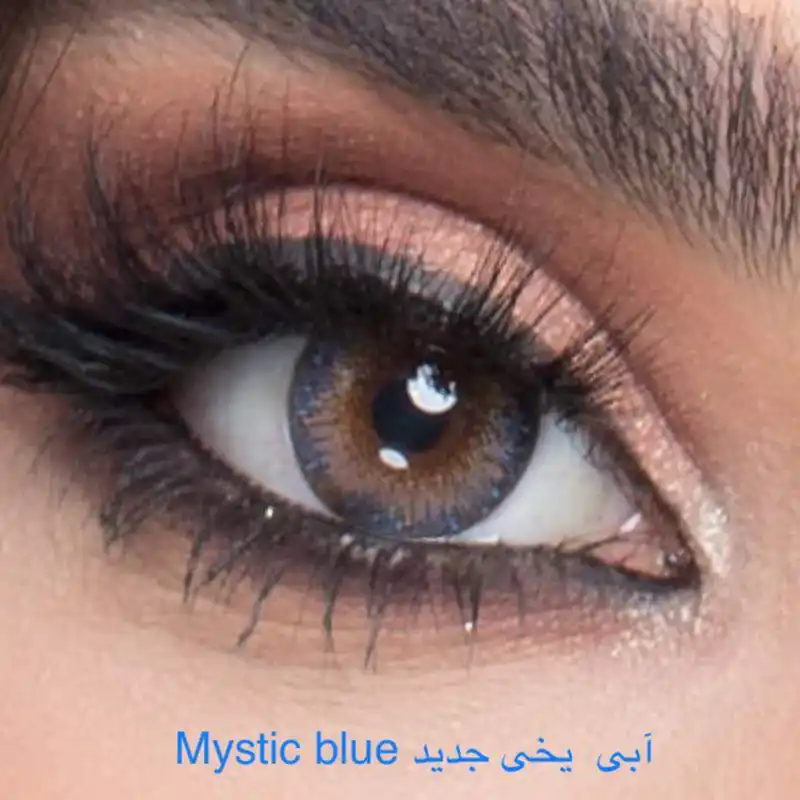 لنز چشم فرشلوک مدل 01 رنگ آبی یخی