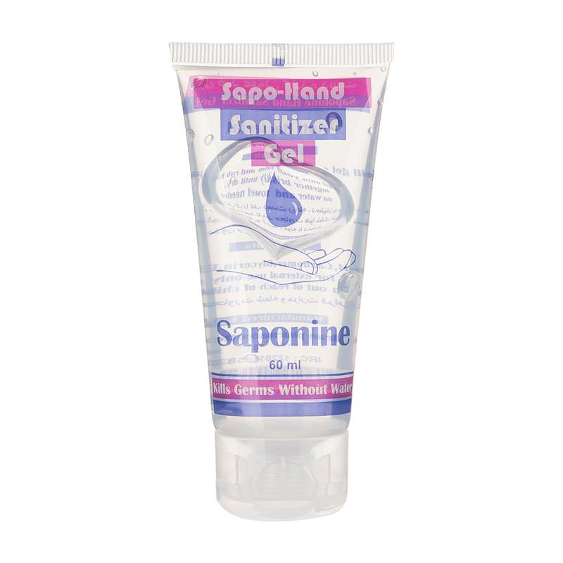 ژل ضد عفونی کننده دست ساپونین حجم 60 میلی لیتر
