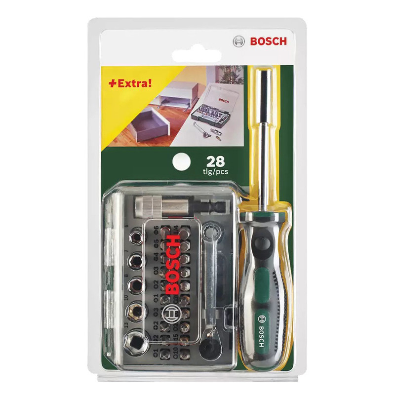 سری پیچ گوشتی شارژی بوش مدل فوق حرفه ای BO-Extra28 مجموعه 28 عددی