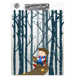 تخته شاسی طه چوب  مدل A boy in the forest01 سایز A4