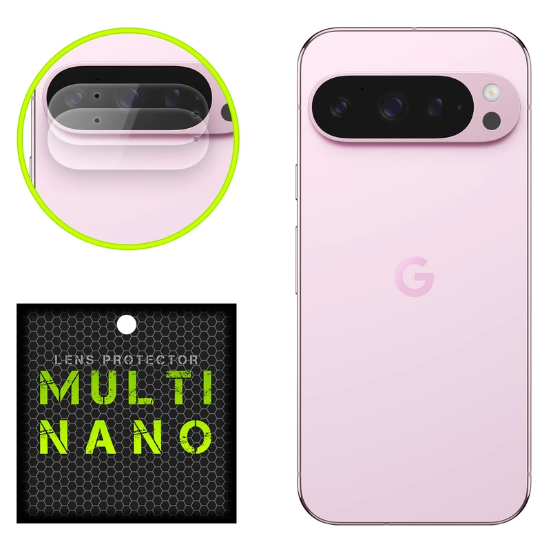 محافظ لنز دوربین مولتی نانو مدل X-L2N مناسب برای گوشی موبایل گوگل Pixel 9 Pro بسته دو عددی