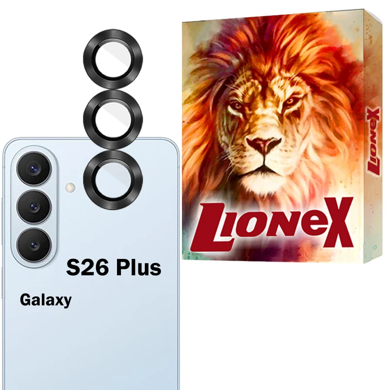محافظ لنز دوربین شیشه‌ای لایونکس مدل RINL20 مناسب برای گوشی موبایل سامسونگ Galaxy S26 Plus
