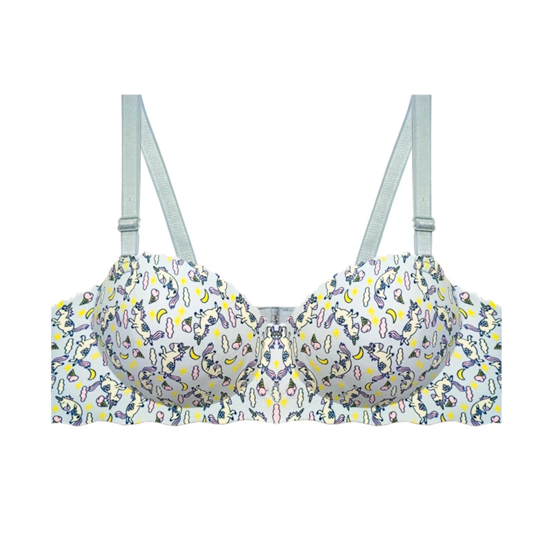 سوتین اسفنجی زنانه مدل دکلته لیزری بدون فنر نیم جک کاپ A کد 68995