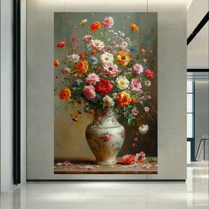  پوستر طرح بک لایت نقاشی گل مدل گلدان کد PD130831