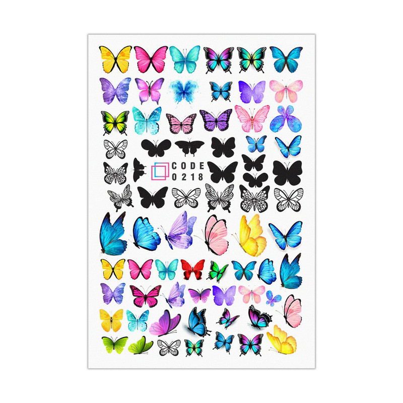 برچسب لنز ناخن مدل دخترانه مجموعه 6 عددی