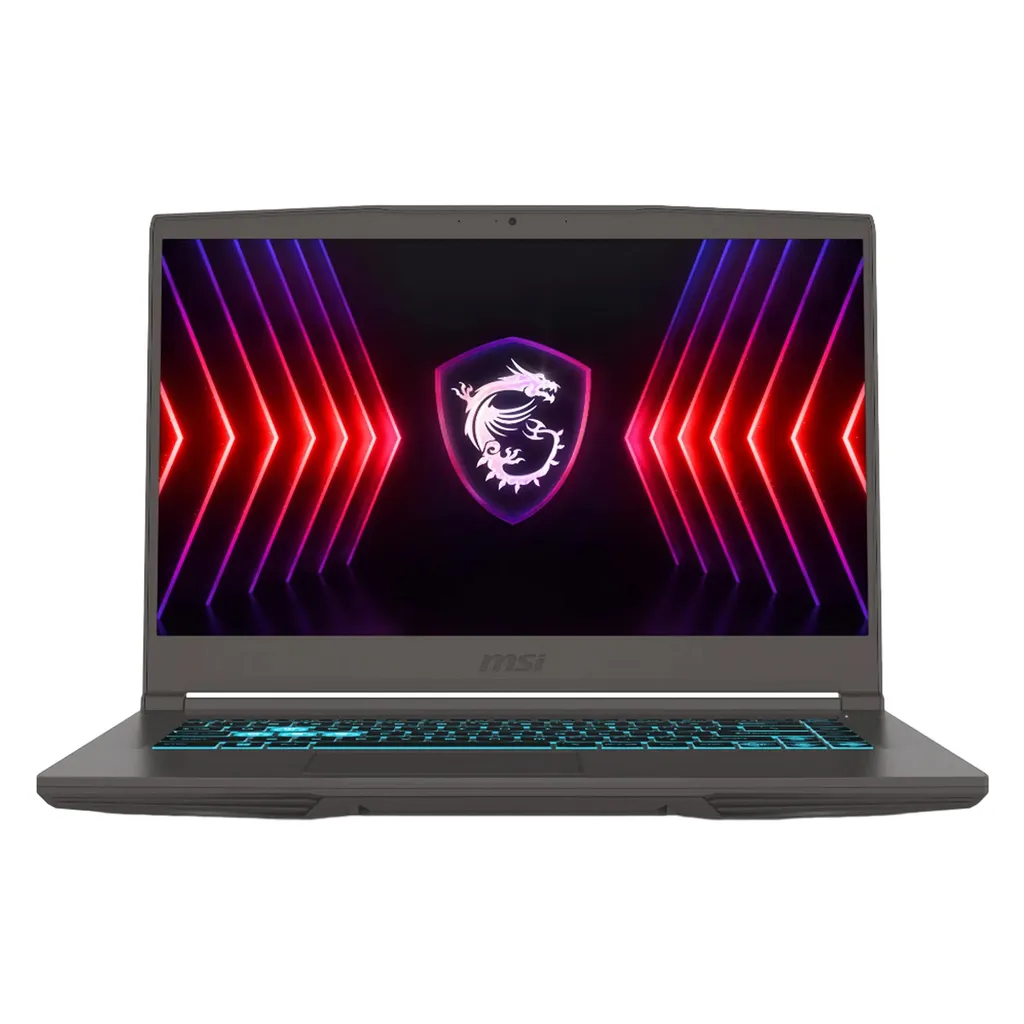 لپ‌تاپ ام اس آی مدل Thin 15 B12UCX با پردازنده Core i5-12450H و گرافیک RTX2050 4GB، رم DDR4 16GB با فرکانس 3200MHz، حافظه SSD با ظرفیت 500GB، نمایشگر 15.6 اینچ IPS با وضوح Full HD و نرخ به‌روزرسانی 144Hz، به همراه با کیف MSI Essential Backpack
