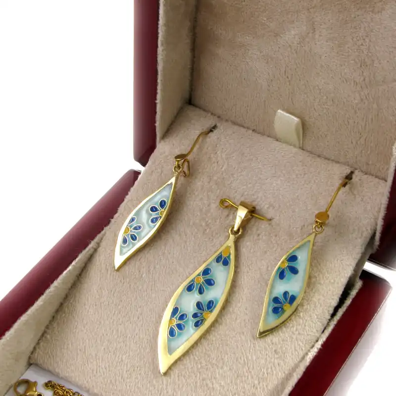 نیم ست نقره زنانه مدل دیبا