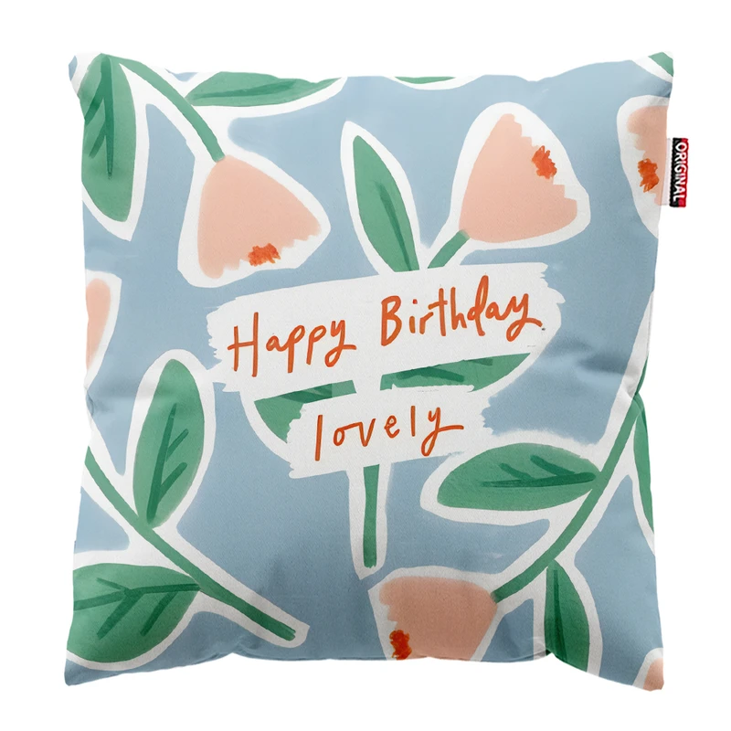 کوسن پاد آفرین مدل تولدت مبارک کد PK303659 سایز 30*30 سانتی متر