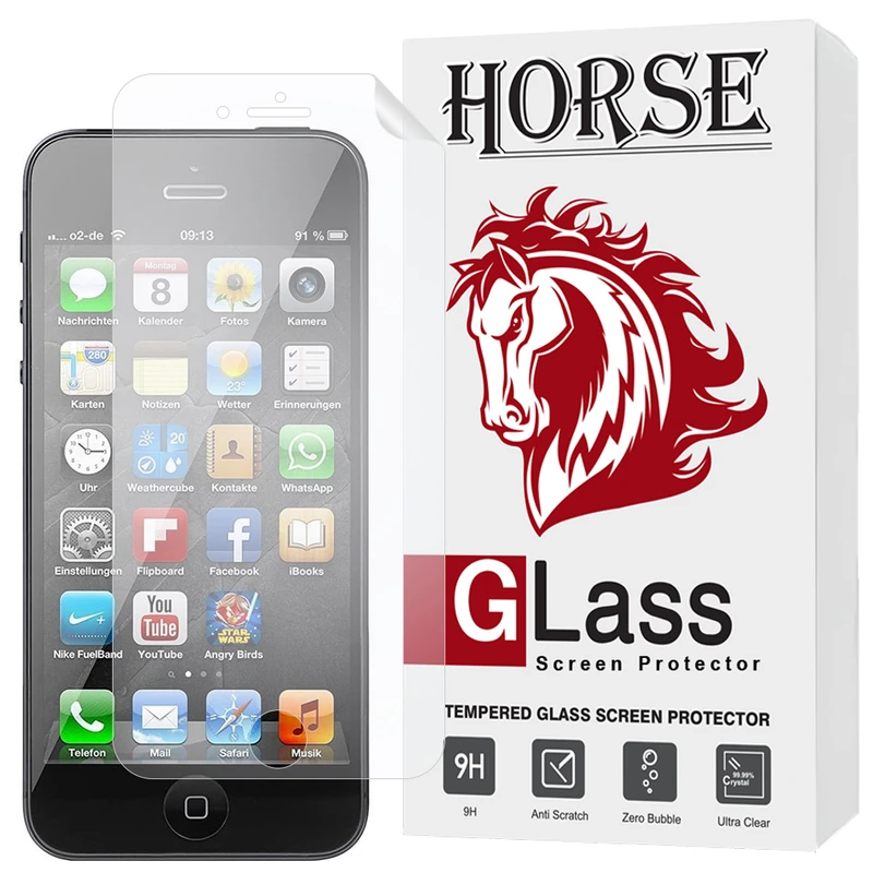 محافظ صفحه نمایش هورس مدل HNMF مناسب برای گوشی موبایل اپل iPhone 5s / iPhone 5c / iPhone 5