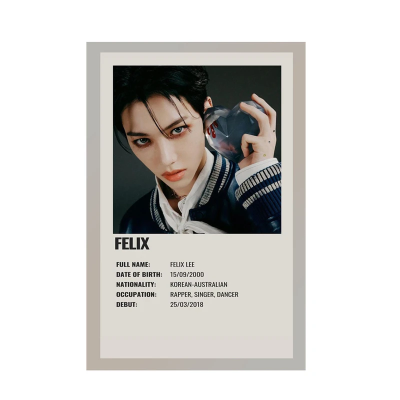 پوستر مدل استری کیدز stray kids طرح فلیکس Felix کد 623