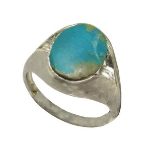 انگشتر نقره زنانه مدل فیروزه نیشابور