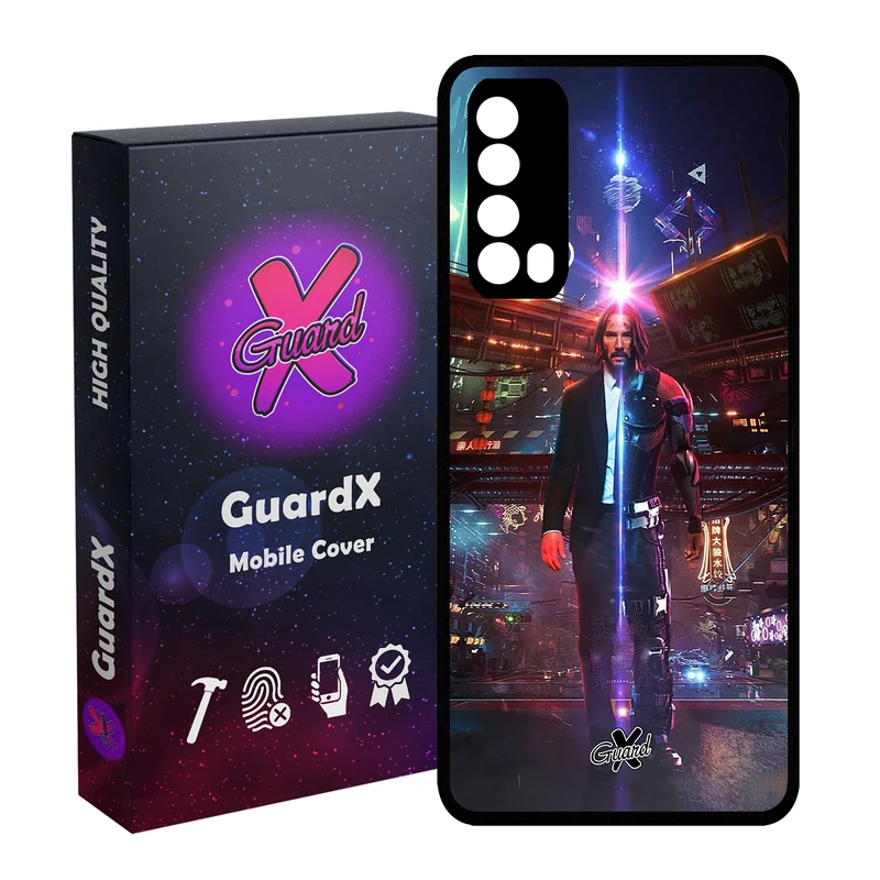 کاور گارد ایکس طرح John Wick مدل Glass10077 مناسب برای گوشی موبایل هوآوی Y7A / P Smart 2021