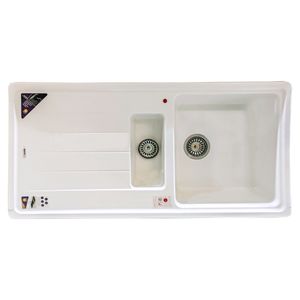 سینک ظرفشویی گرانیت پارادایز مدل ITALY-452-WHITE-AKLIL توکار